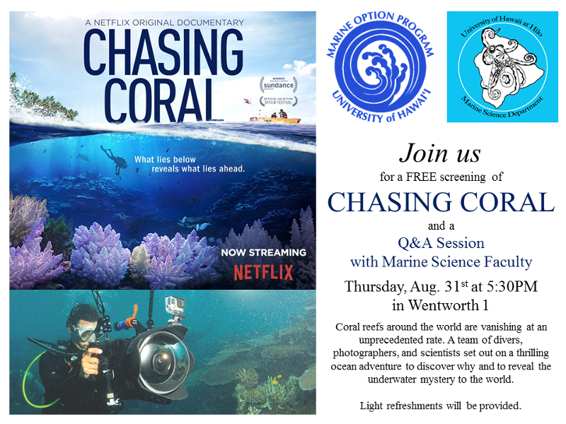Screening of Chasing Coral